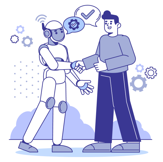 Robot and Human Handshake